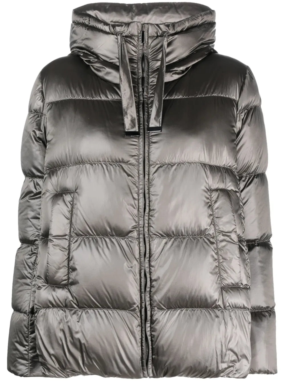 Stand-Up Collar Padded-Design Jacket