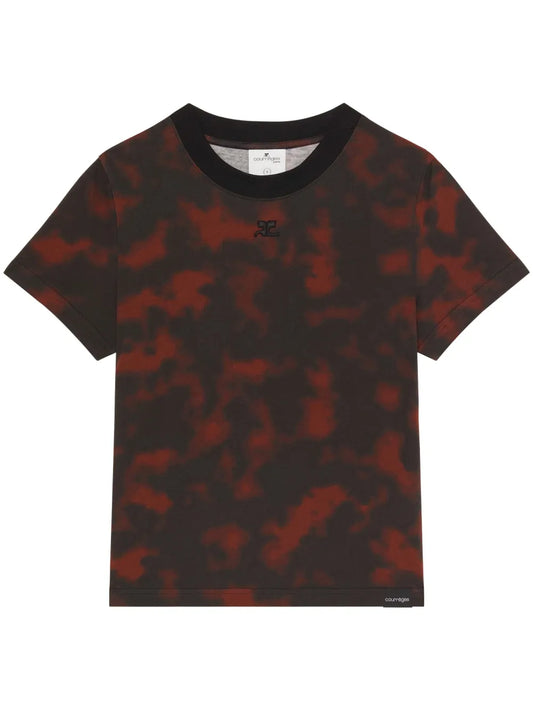 Tortoiseshell-Effect Cotton T-Shirt