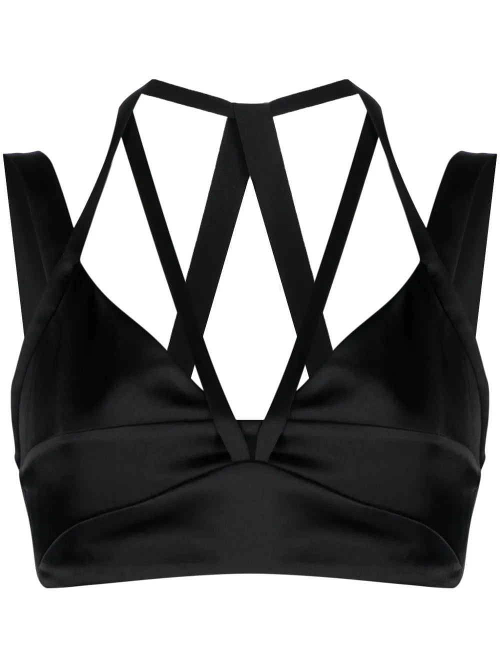 Strap-Detail Sleeveless Cropped Top