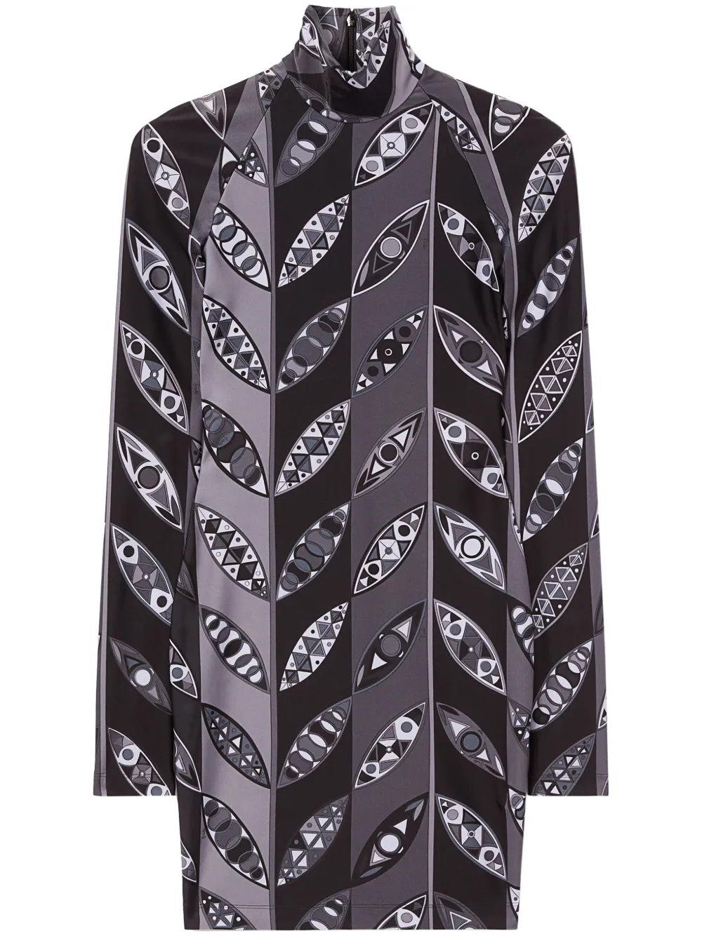 Abstract-Print Cropped Top