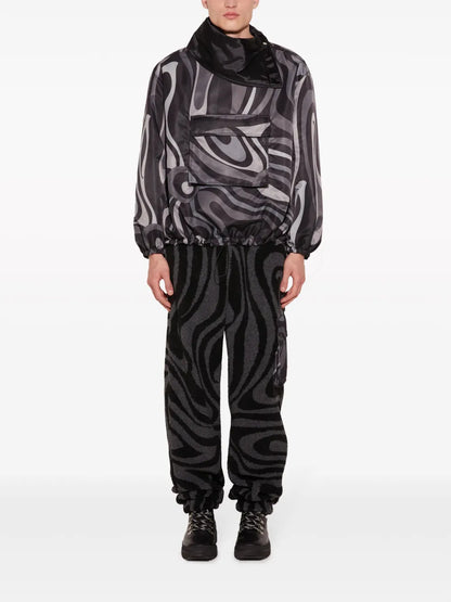 Marmo-Print Windbreaker