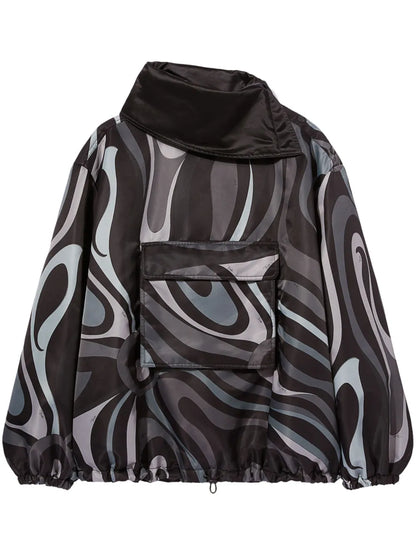 Marmo-Print Windbreaker