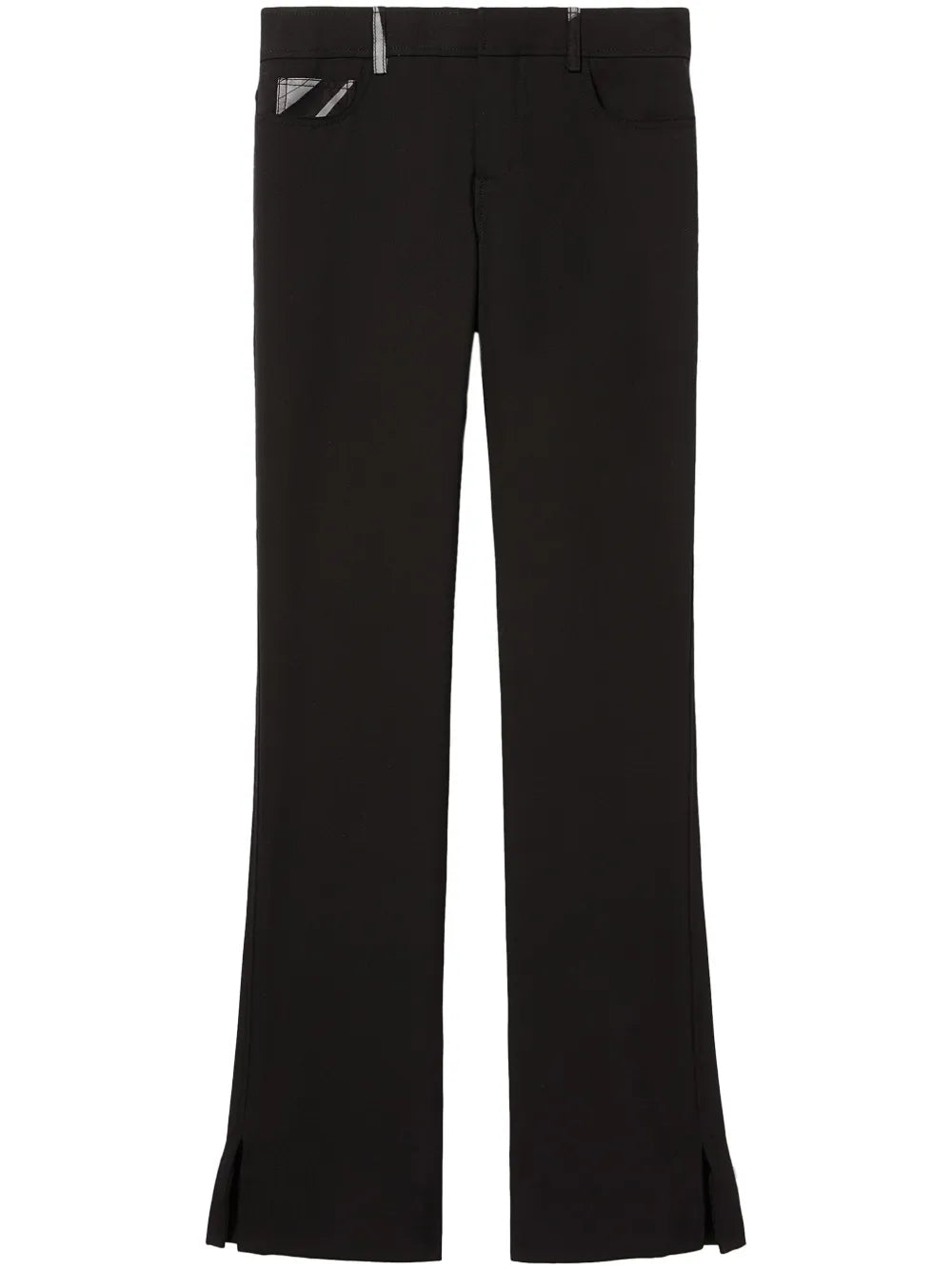 Marmo-Print Straight-Leg Trousers