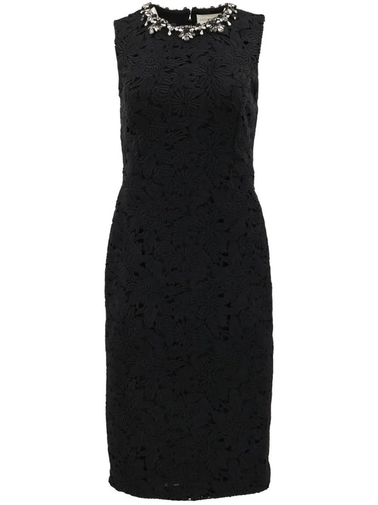 Anna Guipure-Lace Midi Dress