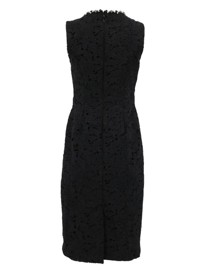 Anna Guipure-Lace Midi Dress