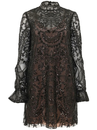 Sequin-Embellished Minidress
