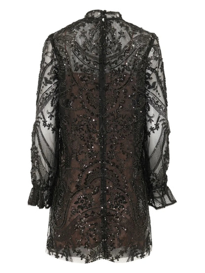 Sequin-Embellished Minidress