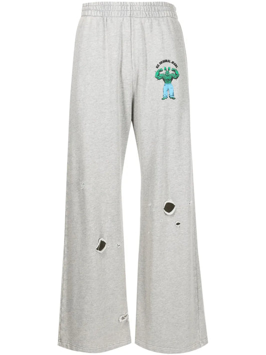 Logo-Print Cotton Track Pants