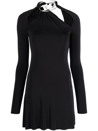 Logo-Plaque Minidress