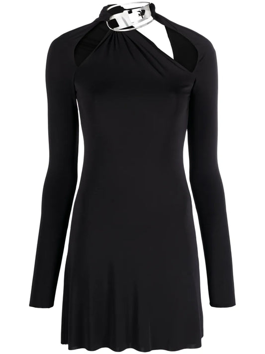 Logo-Plaque Minidress
