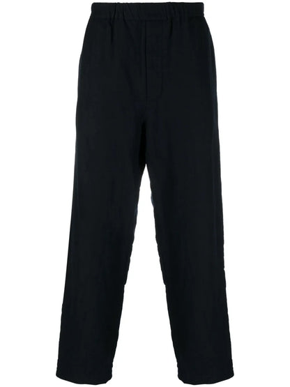 Slip-On Straight-Leg Trousers