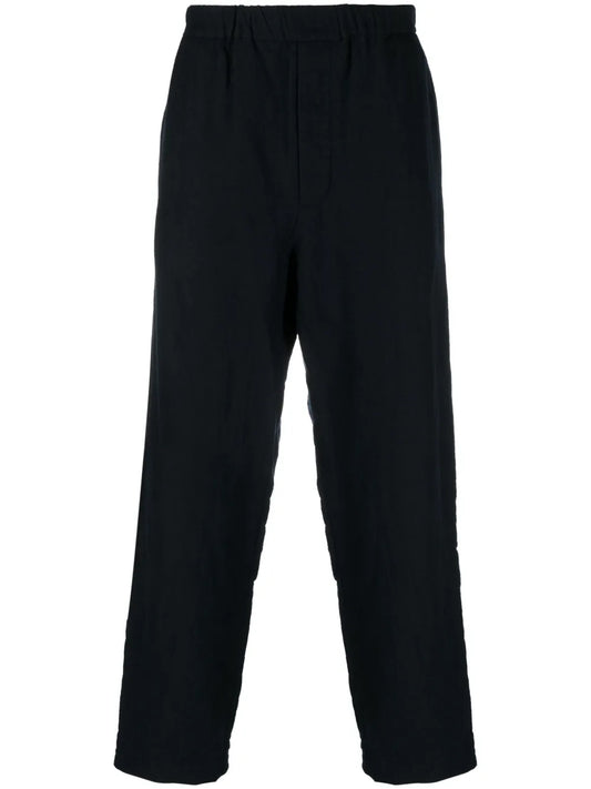 Slip-On Straight-Leg Trousers