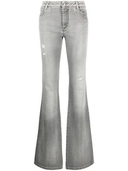 Mid-Rise Flared Jeans