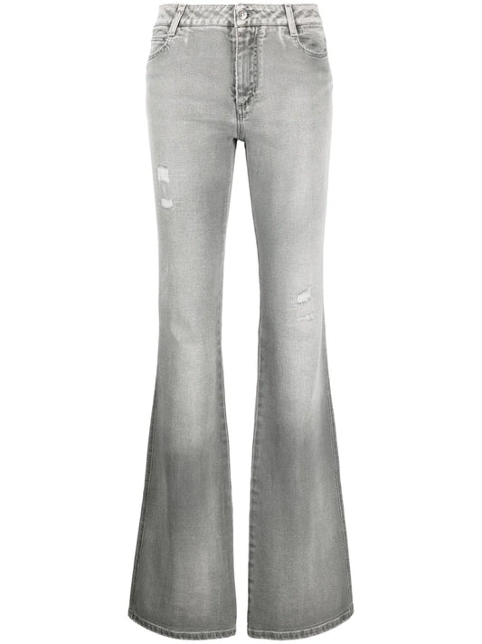 Mid-Rise Flared Jeans