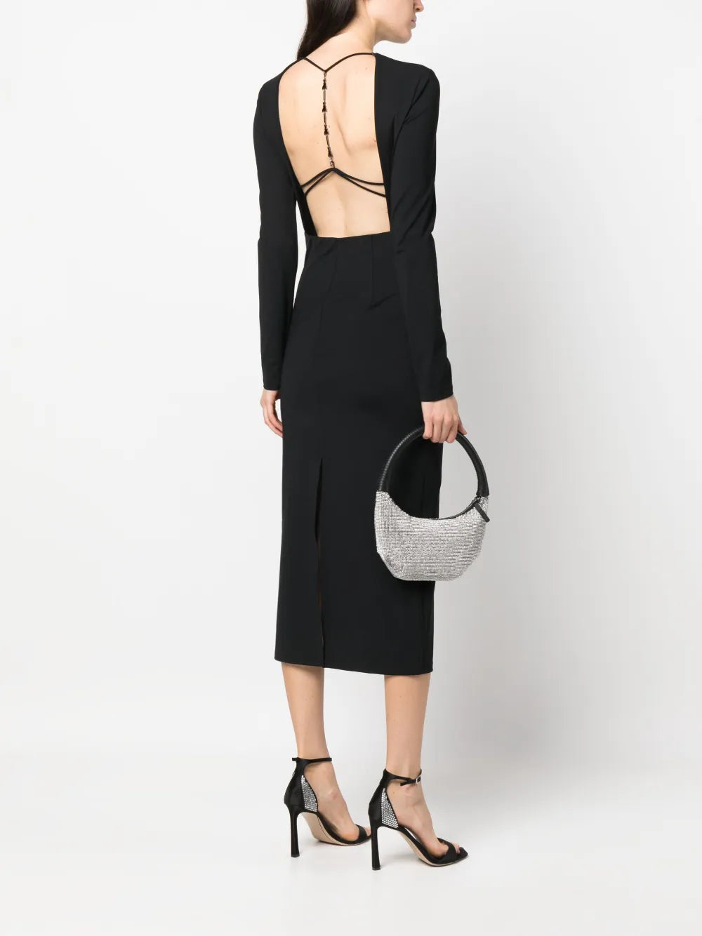 Open-Back Midi Dress