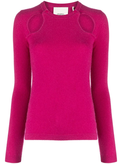 Velen Cut-Out Cashmere Top