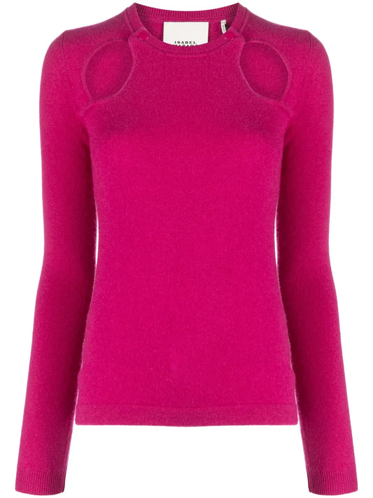 Velen Cut-Out Cashmere Top