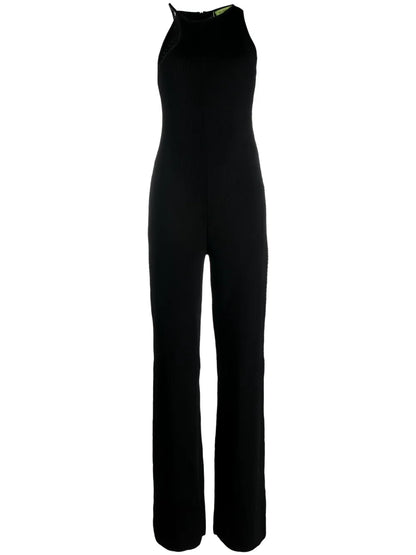 Casona Asymmetric Ribbed-Knit Jumpsuit