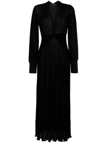 Noemi Pleated Wrap Dress