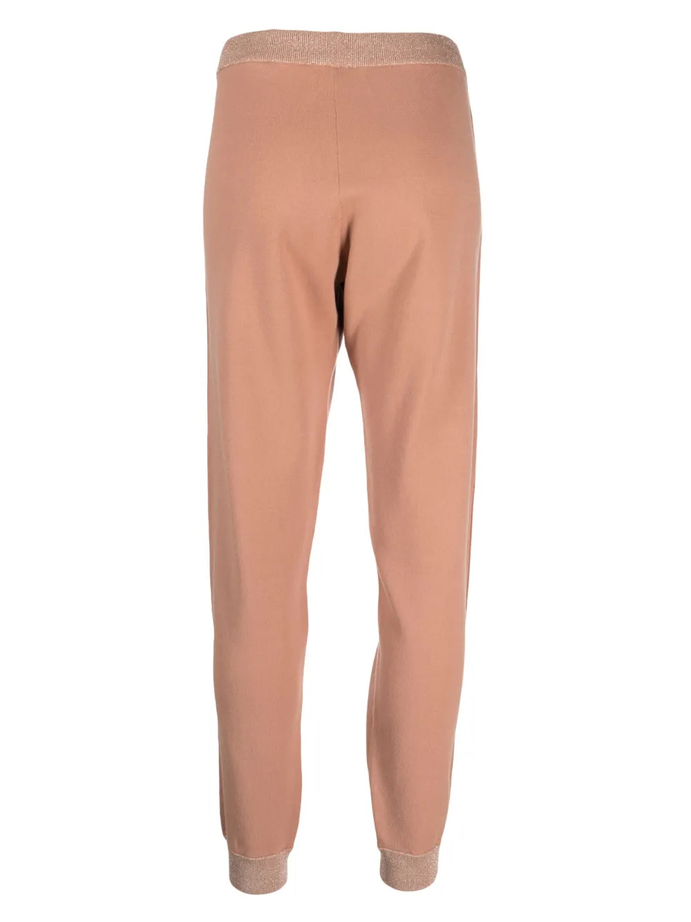 Lurex-Detail Elasticated-Waist Track Pants