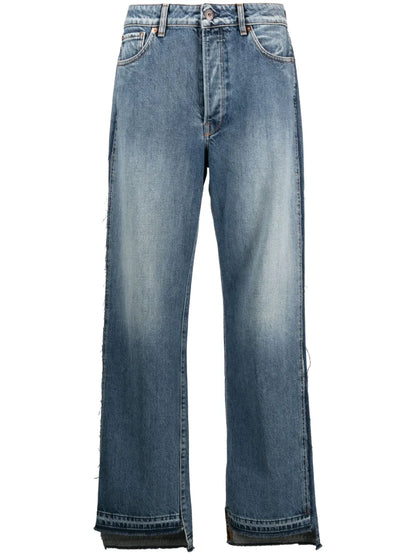 Mid-Rise Wide-Leg Jeans