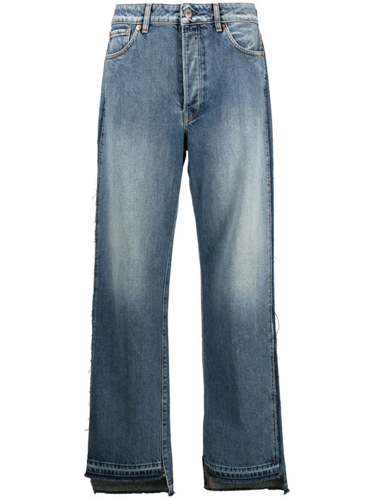 Mid-Rise Wide-Leg Jeans