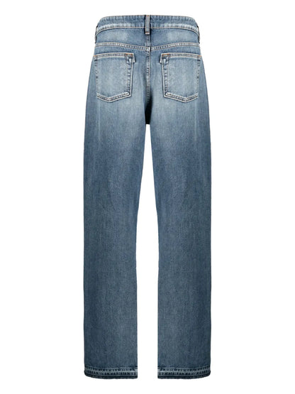 Mid-Rise Wide-Leg Jeans