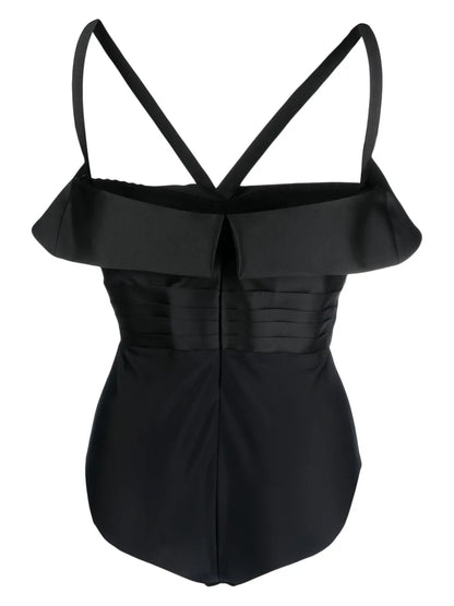 Draped Sleeveless Bodysuit