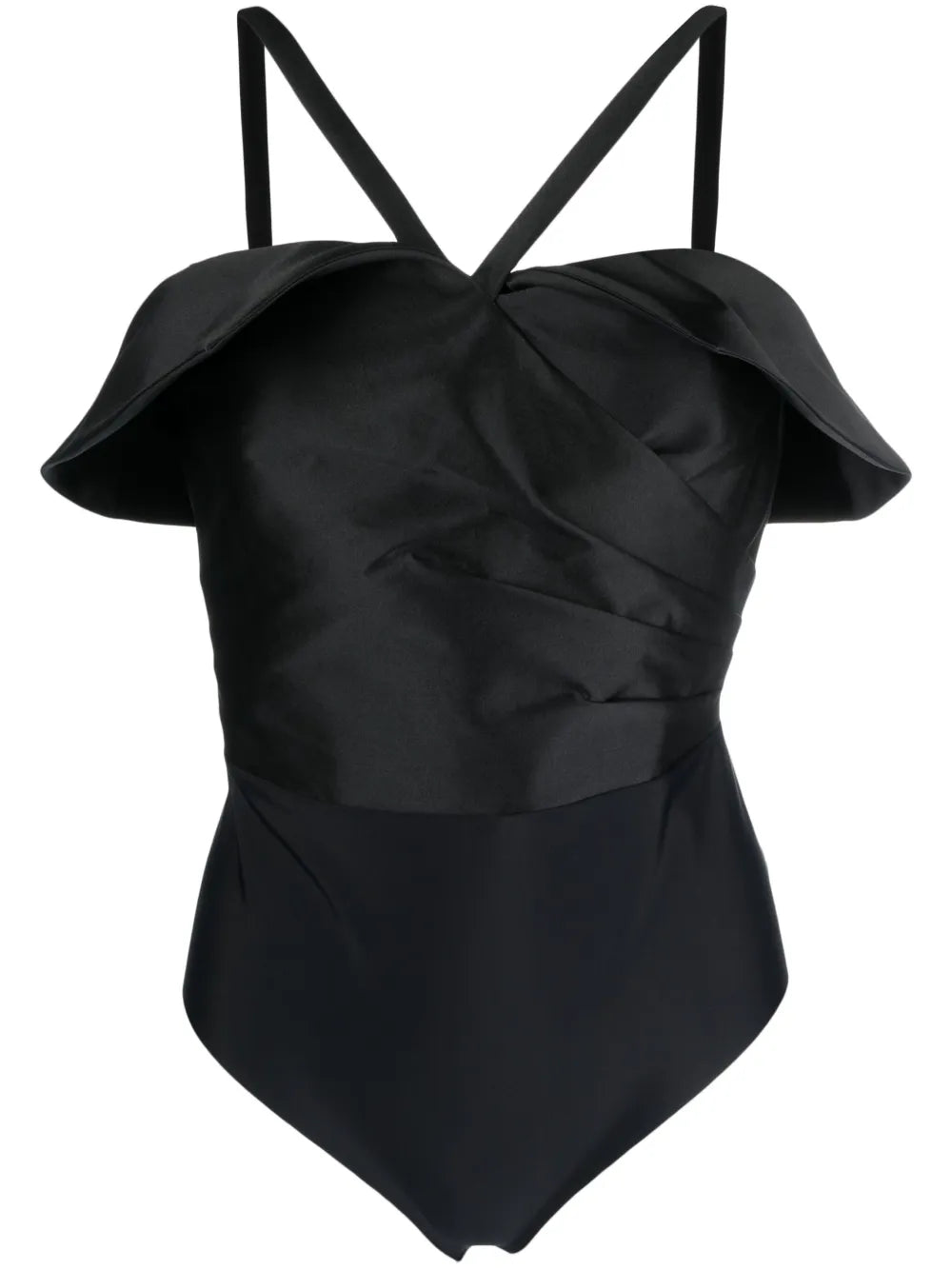 Draped Sleeveless Bodysuit