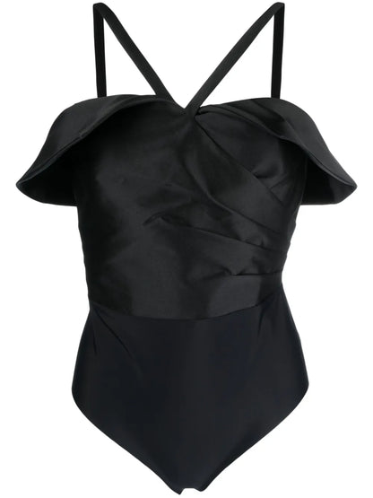 Draped Sleeveless Bodysuit