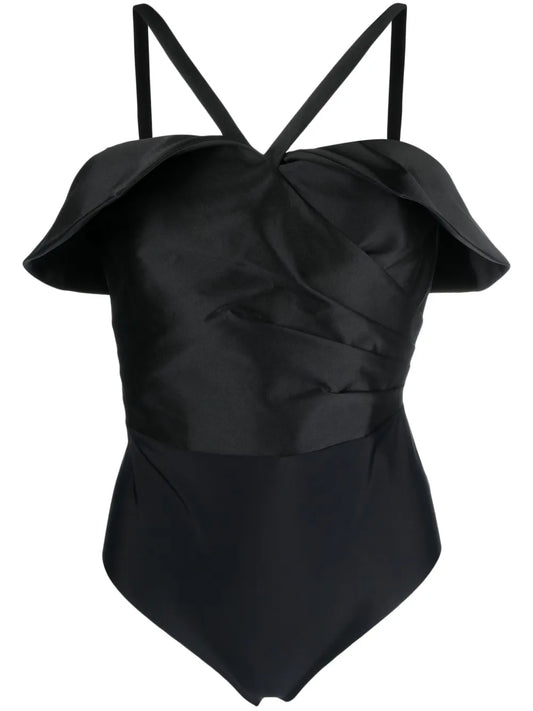 Draped Sleeveless Bodysuit