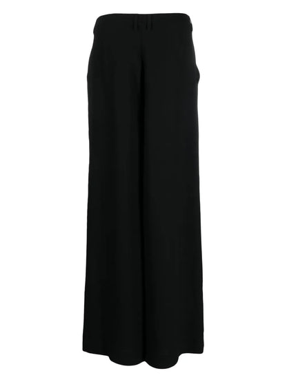 High-Waisted Flared Trousers