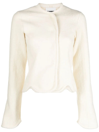 Off-Centre Cotton-Wool Blend Jacket