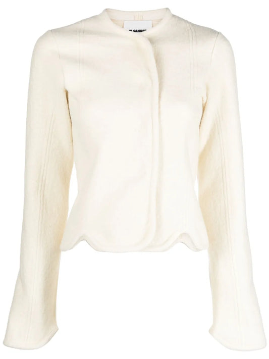 Off-Centre Cotton-Wool Blend Jacket