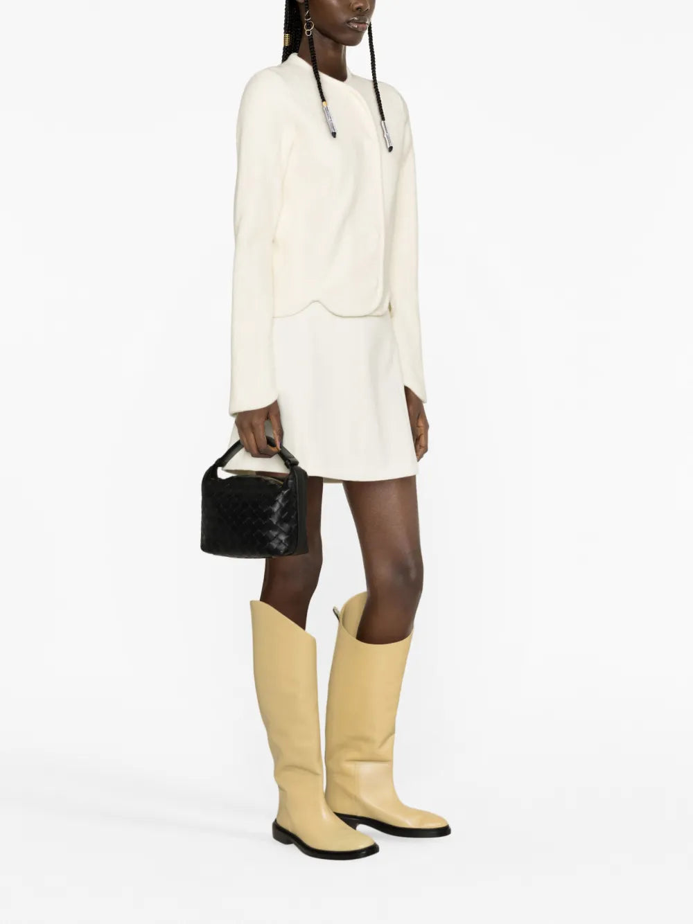 Off-Centre Cotton-Wool Blend Jacket