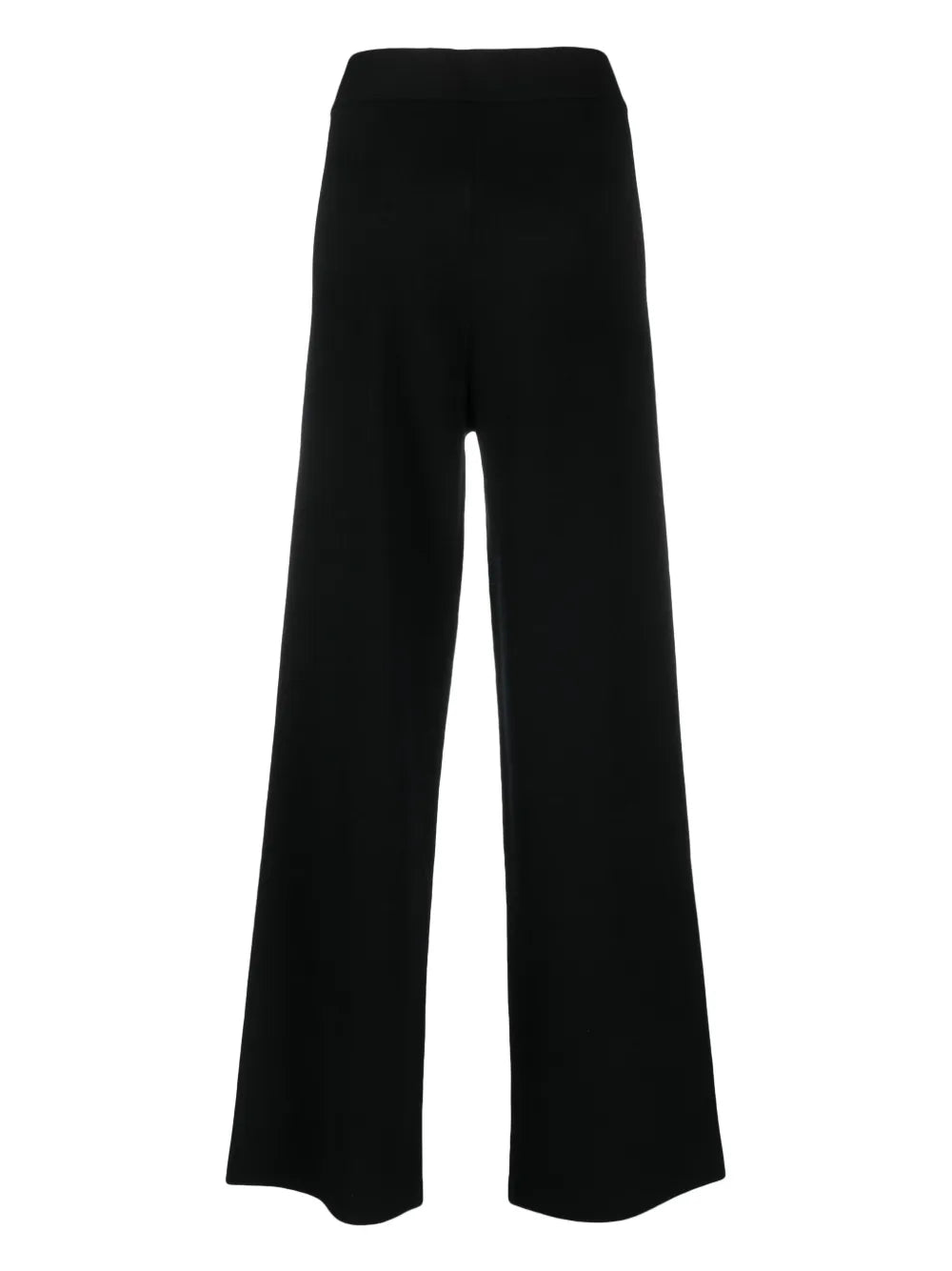 Wide-Leg Wool-Blend Trousers