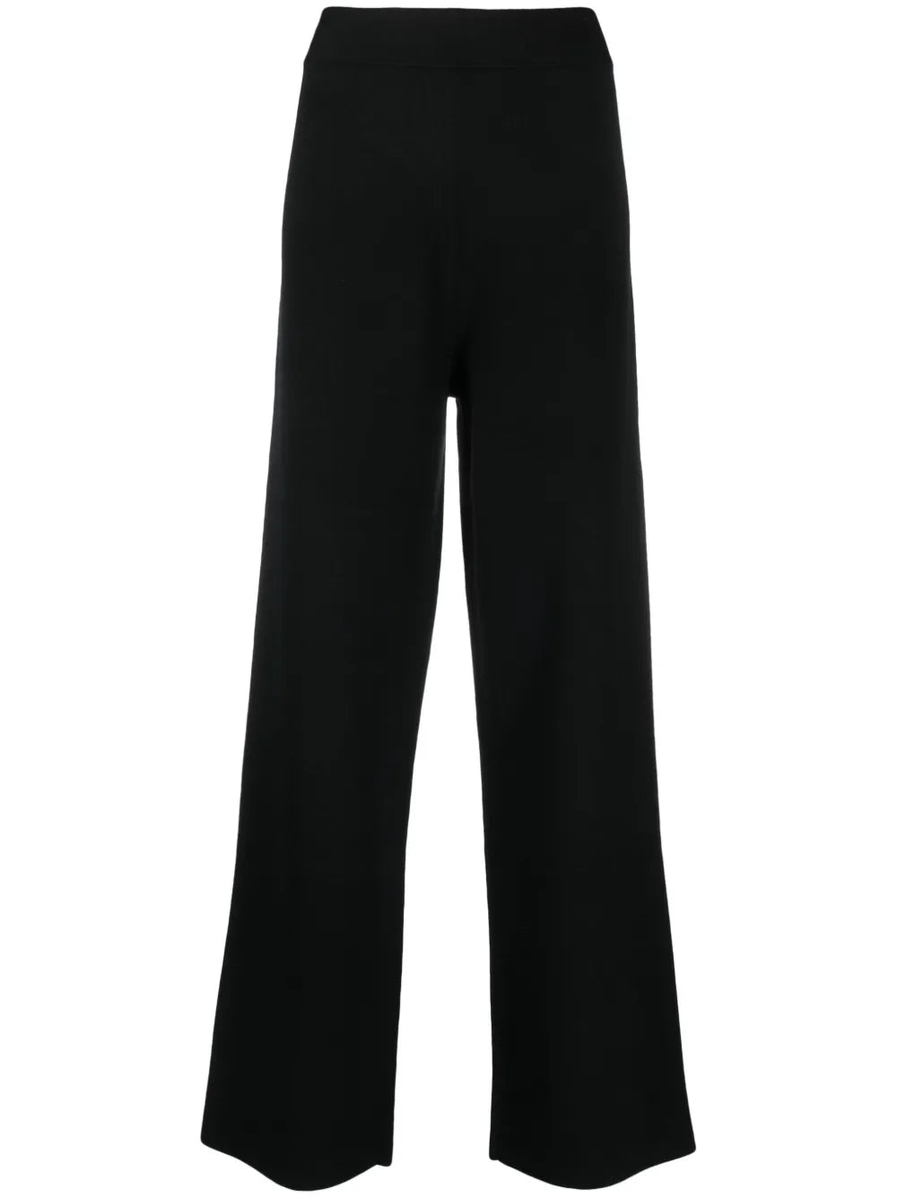 Wide-Leg Wool-Blend Trousers