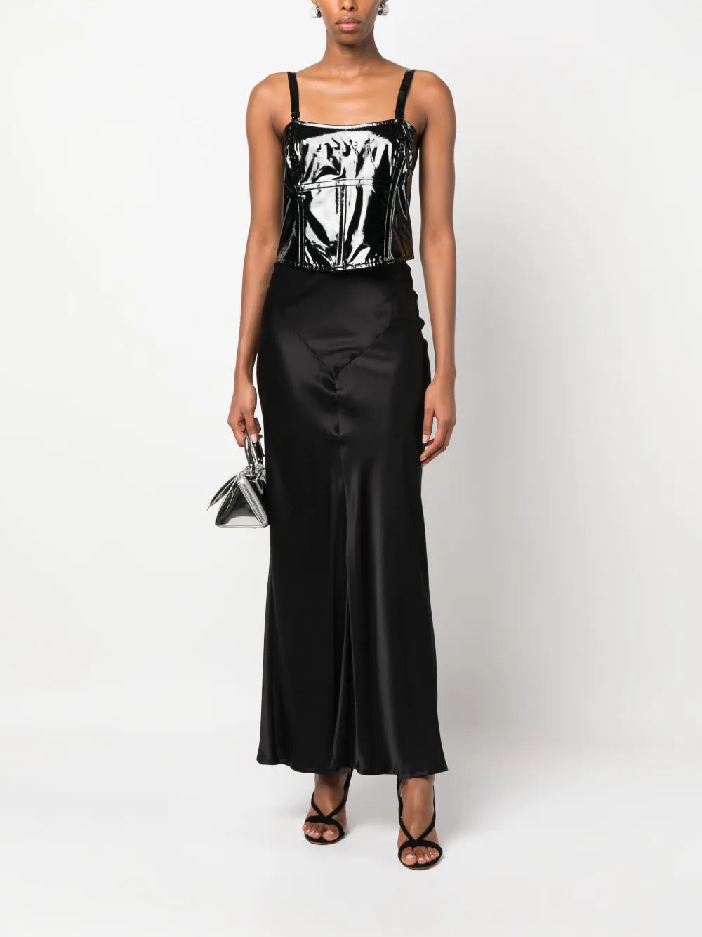Laminated Corset Tank Top