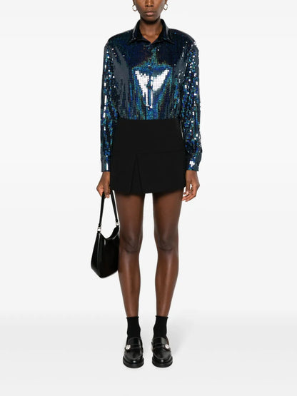 Colette Sequinned Long-Sleeve Shirt