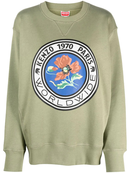 Graphic-Print Cotton Sweatshirt