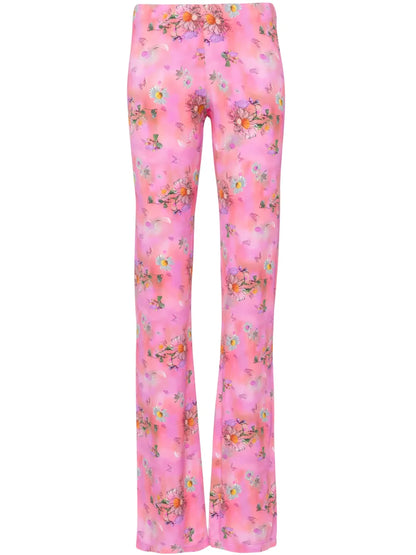 Jaz Floral-Print Flared Trousers