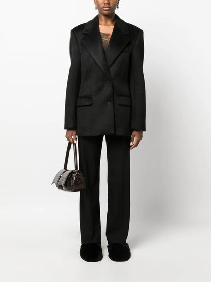Single-Breasted Peak-Lapels Blazer