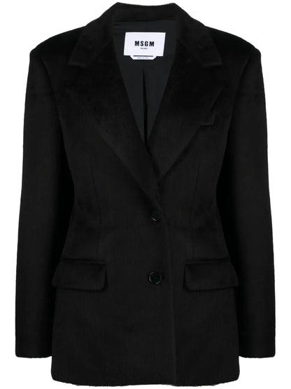 Single-Breasted Peak-Lapels Blazer