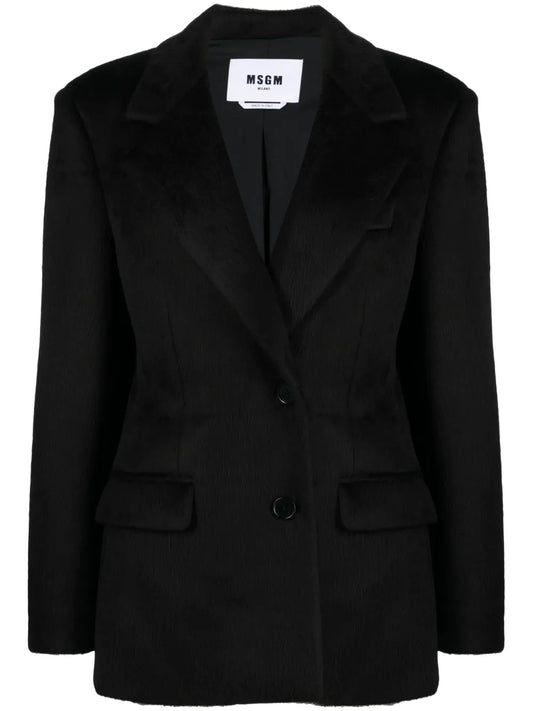 Single-Breasted Peak-Lapels Blazer