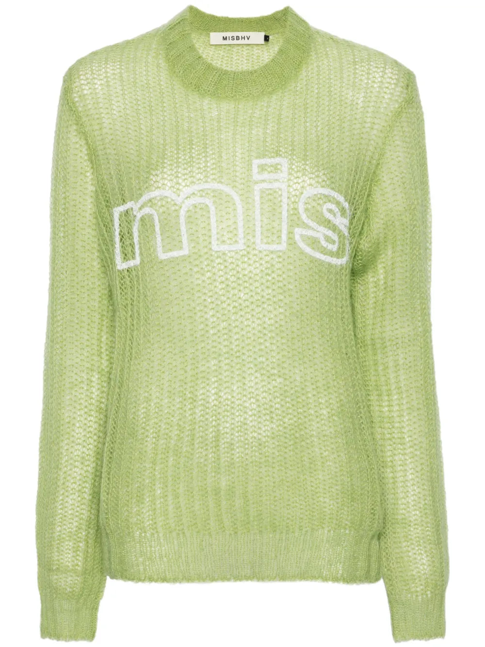 Logo-Print Brushed Jumper