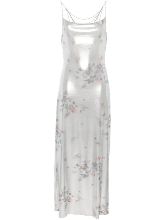 Ita Laminated Maxi Dress