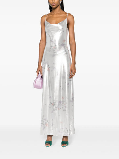 Ita Laminated Maxi Dress