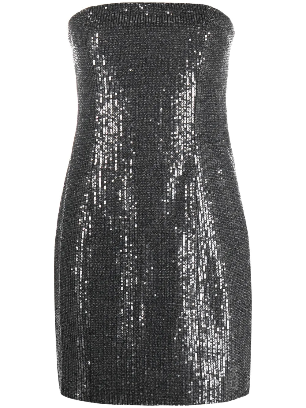 Sequin-Embellished Strapless Minidress