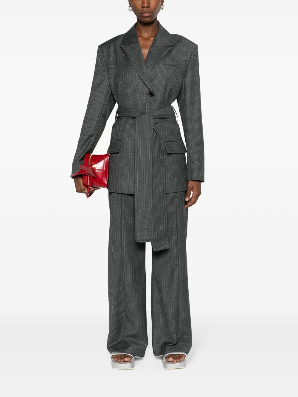 Tora Pinstriped Palazzo Pants
