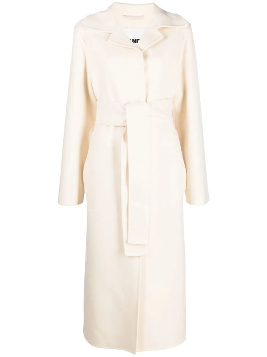 Belted Single-Breasted Cashmere Coat